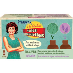 Huiles Essentielles Lavande Eucalyptus 2X10Ml SW de Starwax et Briochin - multi-spécialiste de solutions d’entretien dans Ent...