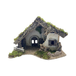 CRECHE VIDE 50X27X32CM STYLE NORDIQUE de Déco de Noël - Jardinerie Bordeaux et Libourne dans 👼Crèche
