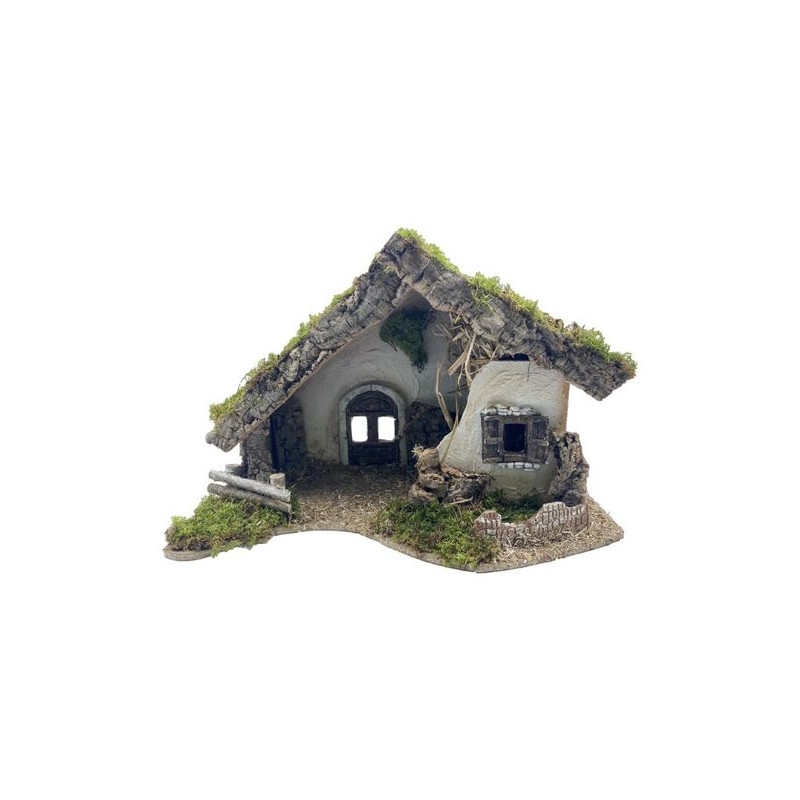 CRECHE VIDE 50X27X32CM STYLE NORDIQUE de Déco de Noël - Jardinerie Bordeaux et Libourne dans 👼Crèche