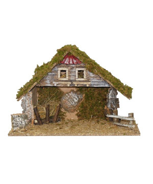 CRECHE VIDE 43X20X29CM de Déco de Noël - Jardinerie Bordeaux et Libourne dans 👼Crèche