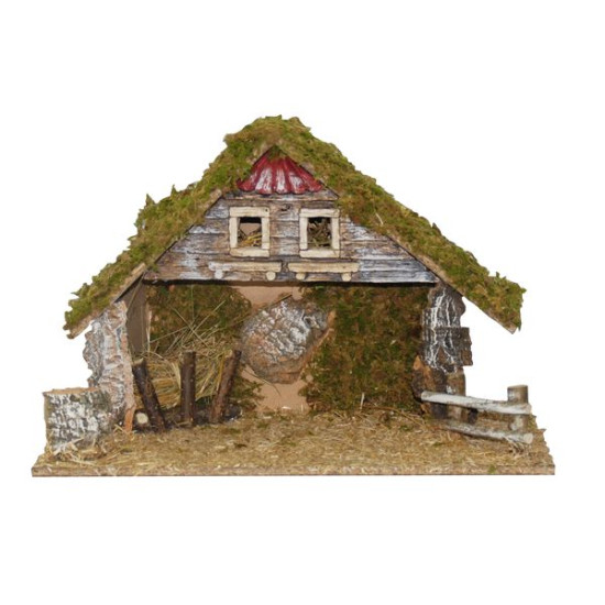 CRECHE VIDE 43X20X29CM de Déco de Noël - Jardinerie Bordeaux et Libourne dans 👼Crèche