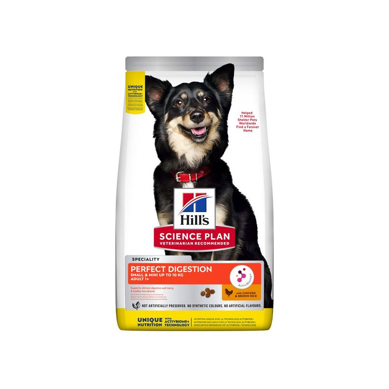 Chien Perfect Digestion Small&Miniature 3kg de Hill's - croquette pour chien et chat dans Hill's pour chiens