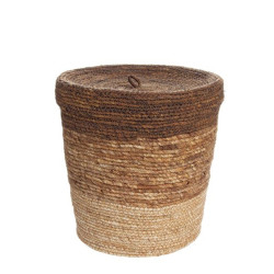 /PANIER 2A ACOUVERCLE FADE RD MAR-JAUNE de BIZZOTTO - Déco de la maison et du jardin dans Corbeilles - Panières- Paniers
