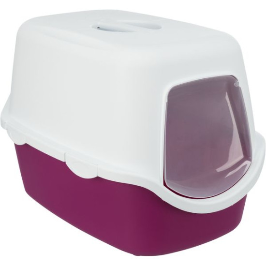 Bac à litière vico + couvercle 40x40x56 cm rose de Trixie - Produit pour animaux dans Maison de toilette pour chats