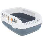 Bac Litière Delio 38X20X50Cm. Gris/Blanc de Trixie - Produit pour animaux dans Maison de toilette pour chats