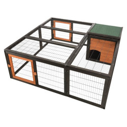 Enclos avec couverture en bois 150x53x150cm de Trixie - Produit pour animaux dans Cages pour rongeurs