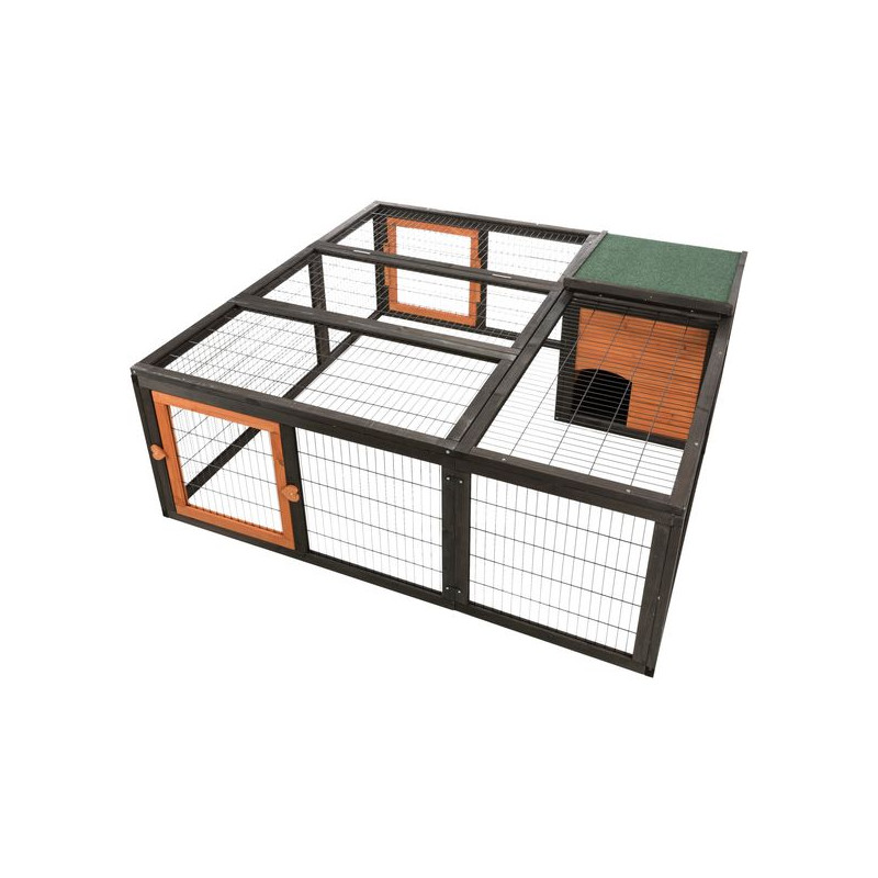 Enclos avec couverture en bois 150x53x150cm de Trixie - Produit pour animaux dans Cages pour rongeurs