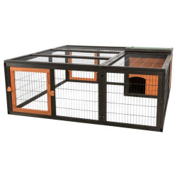Enclos avec couverture en bois 150x53x150cm de Trixie - Produit pour animaux dans Cages pour rongeurs