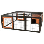 Enclos avec couverture en bois 150x53x150cm de Trixie - Produit pour animaux dans Cages pour rongeurs
