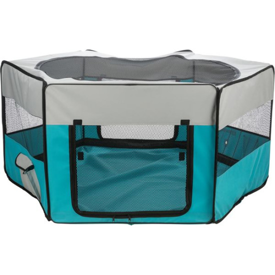 Enclos Lapins Nains 150X65Cm. Turquoise/Gris de Trixie - Produit pour animaux dans Cages pour rongeurs