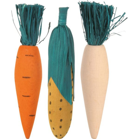 Set Grignoter. Bois/Paille. 10Cm X3 de Trixie - Produit pour animaux dans Accessoires pour rongeurs