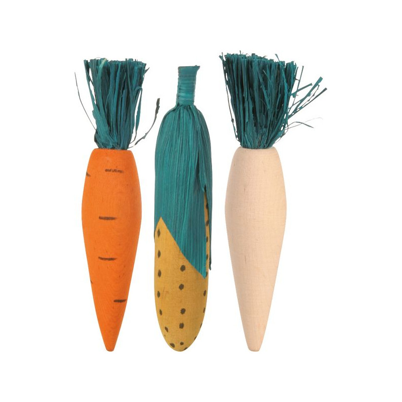 Set Grignoter. Bois/Paille. 10Cm X3 de Trixie - Produit pour animaux dans Accessoires pour rongeurs