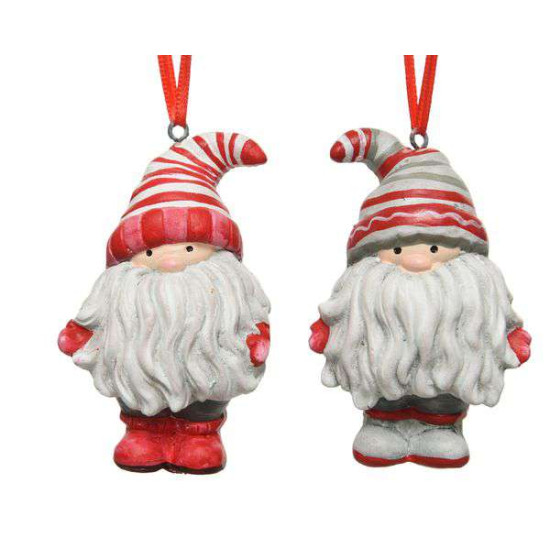 /GNOME TERRE CUITE A/BONNET ROUGE/BLANC H8.2 de Kaemingk - deco de la maison dans 🎄Déco de sapin