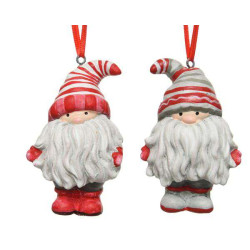 /GNOME TERRE CUITE A/BONNET ROUGE/BLANC H8.2 de Kaemingk - deco de la maison dans 🎄Déco de sapin