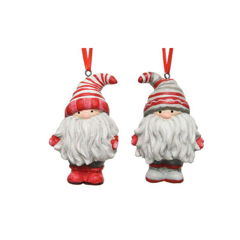 /GNOME TERRE CUITE A/BONNET ROUGE/BLANC H8.2 de Kaemingk - deco de la maison dans 🎄Déco de sapin