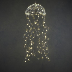 LUSTRE MEDUSE ARGENT/BLANC 160L de Edelman - deco maison et noël dans 💡Guirlande et déco électrique