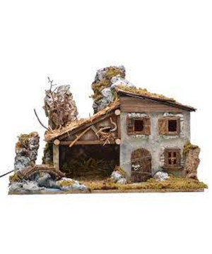 PAYSAGE VIDE 58X34X37CM AVEC LUMIERES de Déco de Noël - Jardinerie Bordeaux et Libourne dans 🏘️Villages miniatures
