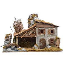PAYSAGE VIDE 58X34X37CM AVEC LUMIERES de Déco de Noël - Jardinerie Bordeaux et Libourne dans 🏘️Villages miniatures