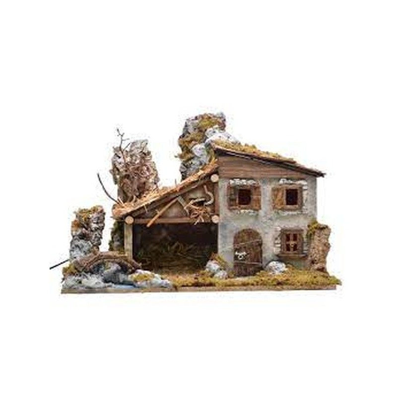 PAYSAGE VIDE 58X34X37CM AVEC LUMIERES de Déco de Noël - Jardinerie Bordeaux et Libourne dans 🏘️Villages miniatures
