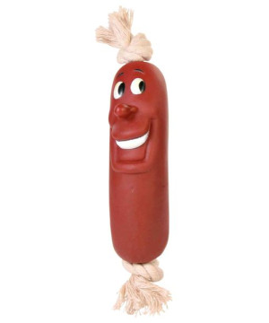 Saucisse Avec Corde. En Vinyle. 11Cm de Trixie - Produit pour animaux dans Jouets pour chiens