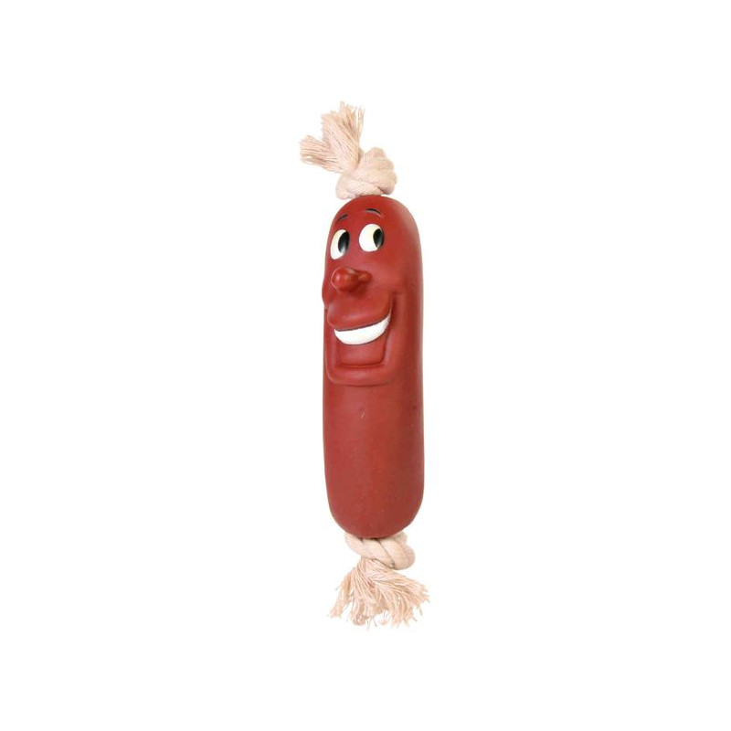 Saucisse Avec Corde. En Vinyle. 11Cm de Trixie - Produit pour animaux dans Jouets pour chiens