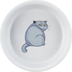 Gamelle Motif 0.25 L/13Cm. Gris de Trixie - Produit pour animaux dans Gamelles, distributeurs et fontaines pour chats