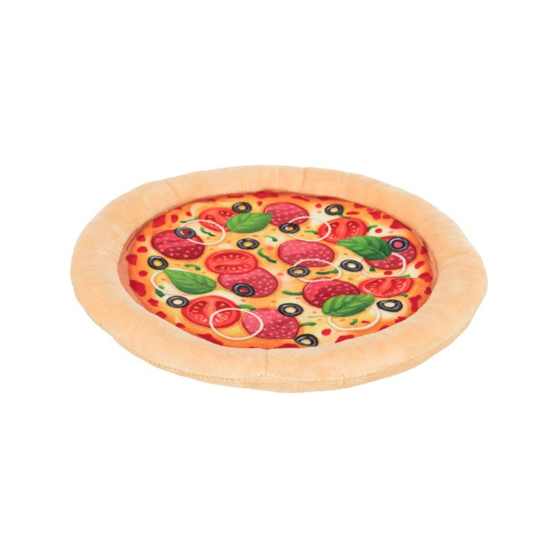 Pizza En Peluche Ø 26Cm de Trixie - Produit pour animaux dans Jouets pour chiens