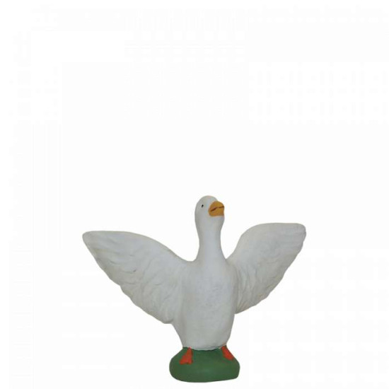Oie ailes ouvertes de Santons de Provence Escoffier dans ⛲Santons de Provence