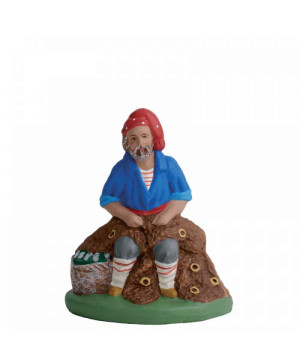 Pêcheur au filet de Santons de Provence Escoffier dans ⛲Santons de Provence