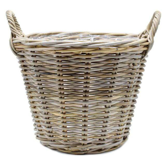CACHE POT D30 H22/30CM ROTIN NATUREL GRIS de Pot et Deco - poterie céramique de qualité dans Caches pots- jardinieres- panier...
