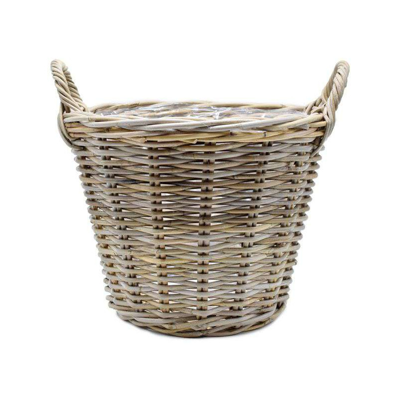 CACHE POT D30 H22/30CM ROTIN NATUREL GRIS de Pot et Deco - poterie céramique de qualité dans Caches pots- jardinieres- panier...