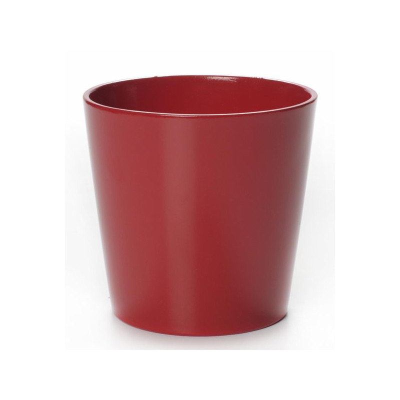 Cache pot d25 h24 cm ceramique rouge alysse de Pot et Deco - poterie céramique de qualité dans Produits désactivés