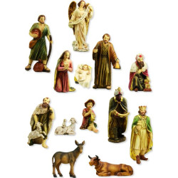 FIGURINES DE LA NATIVITE 10CM de Dekoproject - Décoration de Noël en résine dans ⛲Santons de Provence