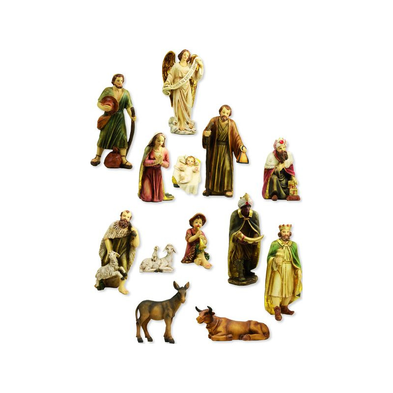 FIGURINES DE LA NATIVITE 10CM de Dekoproject - Décoration de Noël en résine dans ⛲Santons de Provence