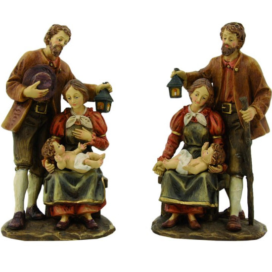 SAINTE FAMILLE 18CM de Dekoproject - Décoration de Noël en résine dans ⛲Santons de Provence