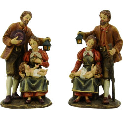 SAINTE FAMILLE 18CM de Dekoproject - Décoration de Noël en résine dans ⛲Santons de Provence