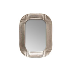 /MIROIR ARRONDI CONTOUR LIGNE ARGENTE de Chehoma dans Miroir