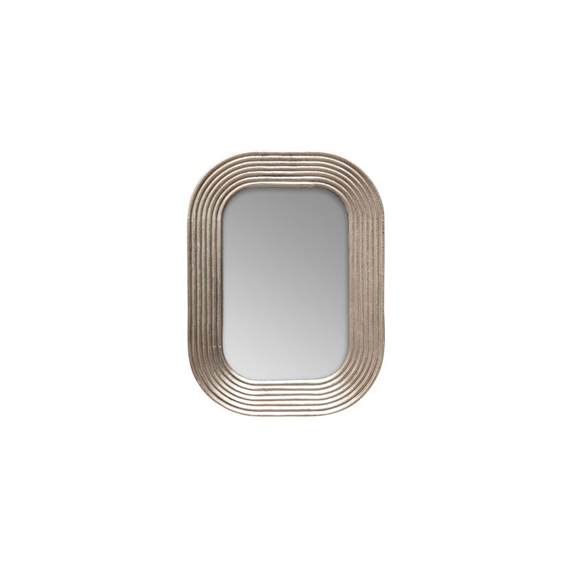 /MIROIR ARRONDI CONTOUR LIGNE ARGENTE de Chehoma dans Miroir