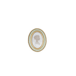 Porte photo ovale tulipes dorees 10x15 de Chehoma dans Peintures - Cadres -Toiles - Tableaux