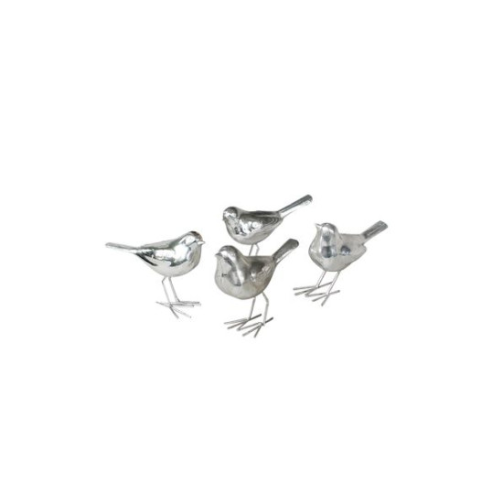 OISEAU RESINE PATINE NICKEL de Chehoma dans Sculpture et sujet