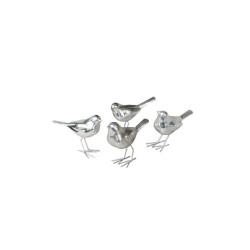 OISEAU RESINE PATINE NICKEL de Chehoma dans Sculpture et sujet