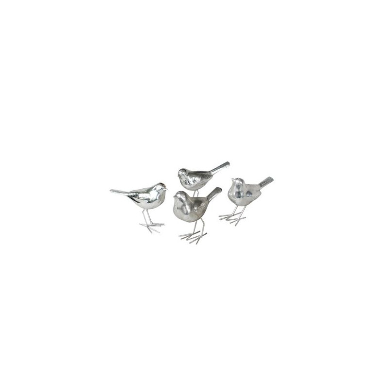 OISEAU RESINE PATINE NICKEL de Chehoma dans Sculpture et sujet