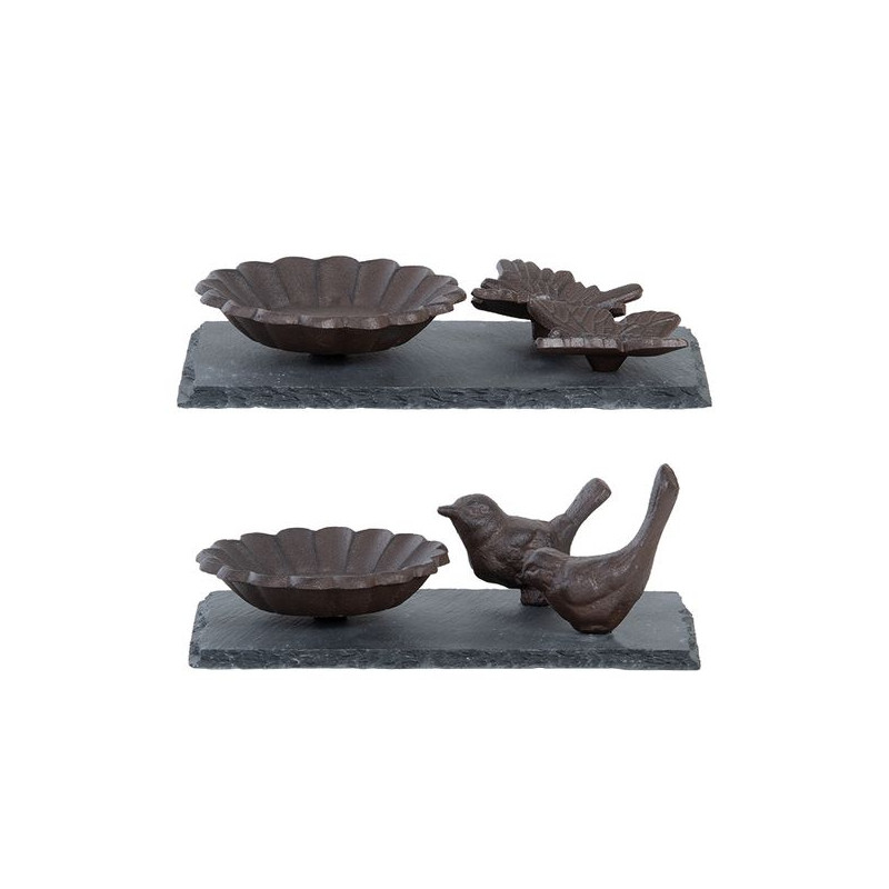 /Bain oiseau sr ardoise oiseau/papil de Esschert design - deco maison et jardin dans Oiseaux du jardin