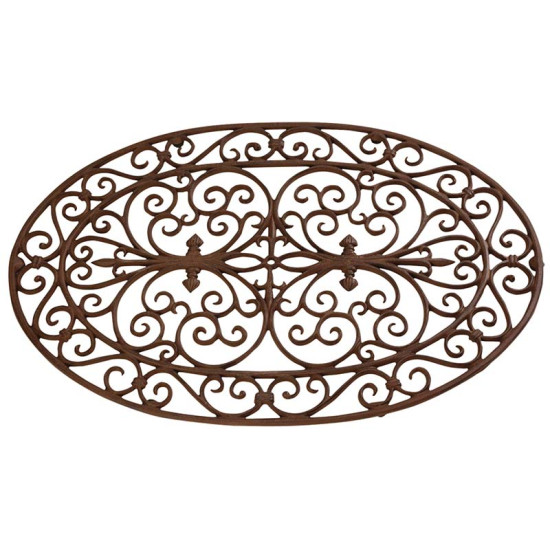Paillasson en fonte ovale de Esschert design - deco maison et jardin dans Tapis - paillasson - Nappe - Rideau
