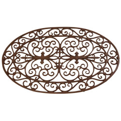 Paillasson en fonte ovale de Esschert design - deco maison et jardin dans Tapis - paillasson - Nappe - Rideau