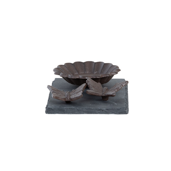 /Bain oiseau sr ardoise oiseau/papil de Esschert design - deco maison et jardin dans Oiseaux du jardin