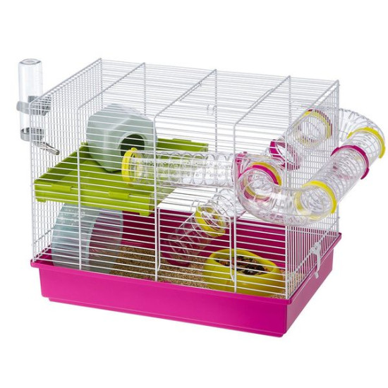 Cage laura tube line blanche - hamster de Ferplast - cage pour oiseaux et rongeurs dans Cages pour rongeurs