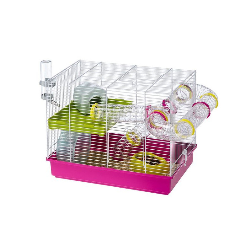 Cage laura tube line blanche - hamster de Ferplast - cage pour oiseaux et rongeurs dans Cages pour rongeurs