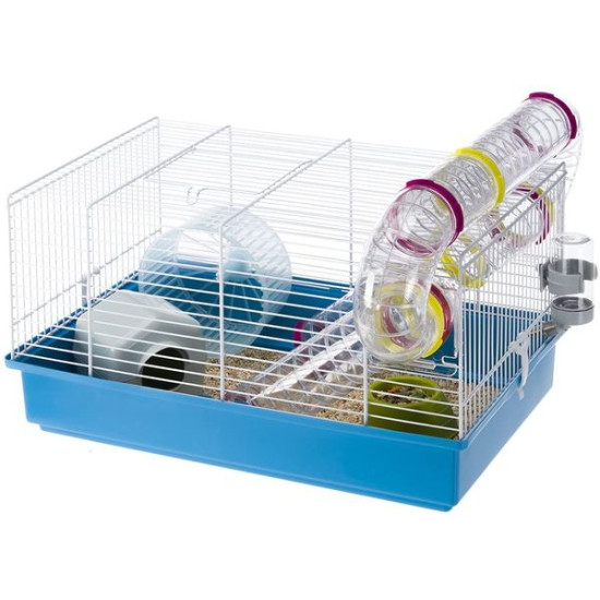 Cage hamster paula tube line blanche de Ferplast - cage pour oiseaux et rongeurs dans Cages pour rongeurs