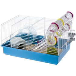Cage hamster paula tube line blanche de Ferplast - cage pour oiseaux et rongeurs dans Cages pour rongeurs